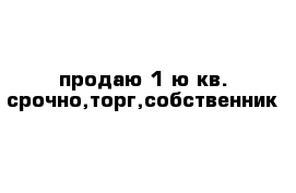 продаю 1-ю кв. срочно,торг,собственник